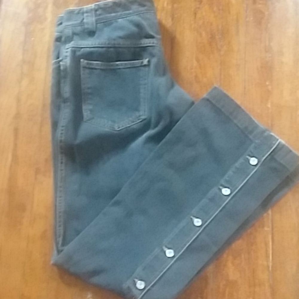 Dolce&Gabbana Flare Black Back Split Jeans Sz 40, 6